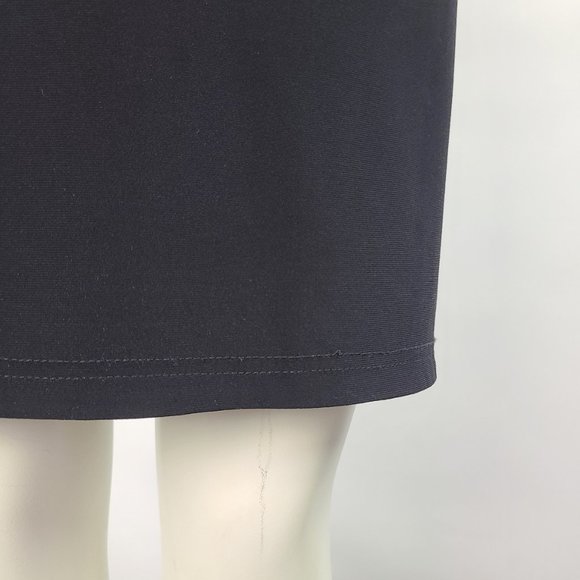 Joseph Ribkoff Little Black Dress Ruched Size 8 - Picture 5 of 15